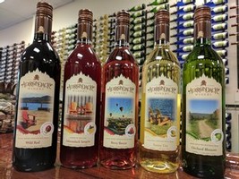 Adirondack Winery Wine Bottles at Lake George